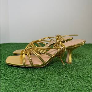 Loeffler Randall Vivienne Lace-Up Heeled Sandal Size 8.5